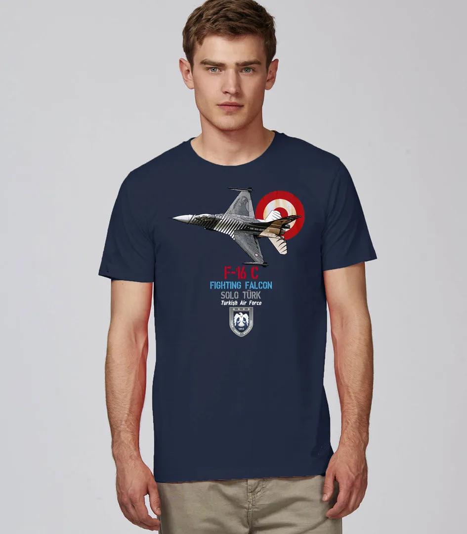 

F-16 Solo Türk Turkish Air Force Men T-Shirt Short Sleeve Casual 100% Cotton O-Neck Summer Shirts 4XL