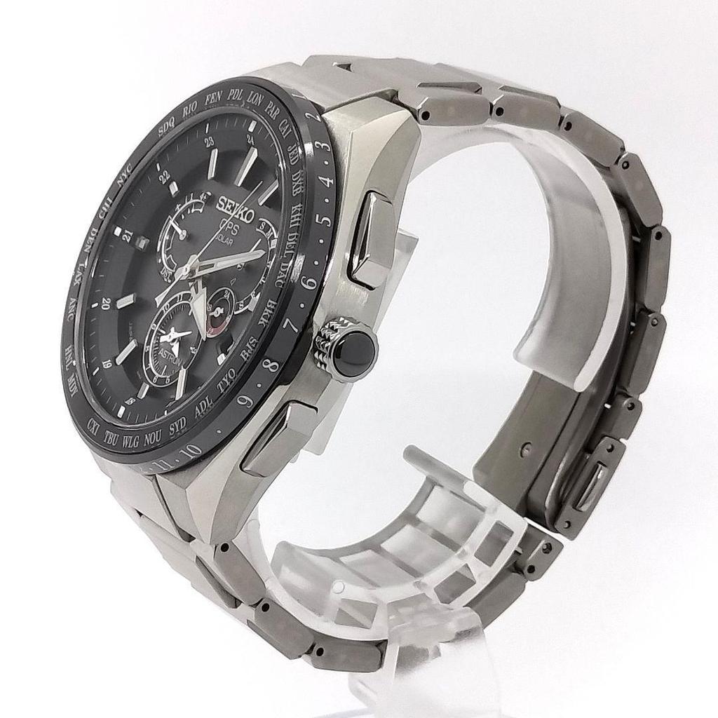 Used [Good Product] Seiko Astron GPS Solar SBXB123 Men's Watch with Box and Paper