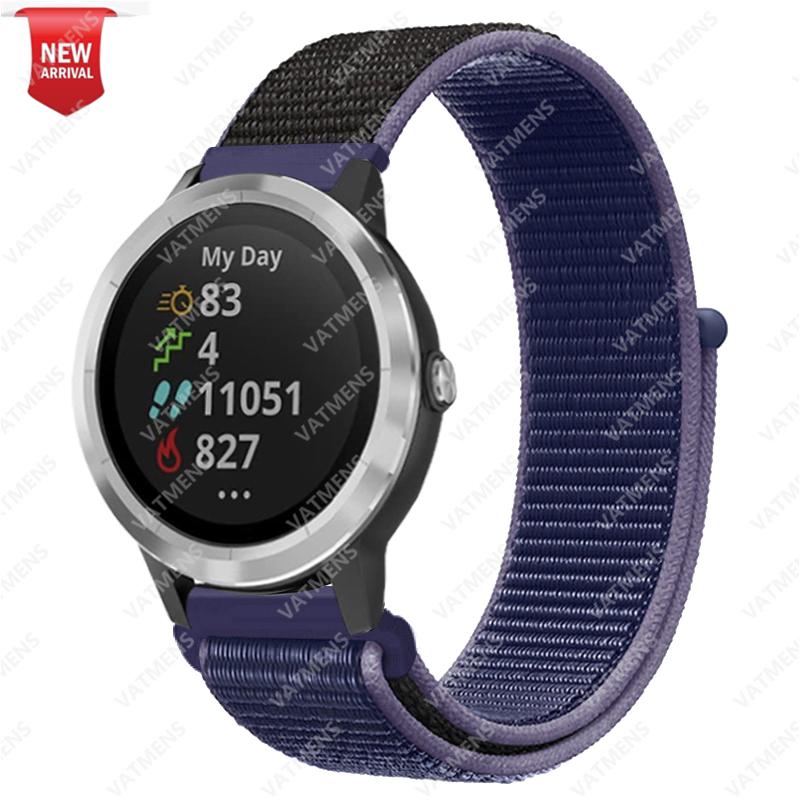 20mm 22mm Nylonarmband für Garmin Venu SQ 2 2s Forerunner 645 Smartwatch-Armband Armband Garmin Vivoactive 3 4 Armband