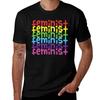 Feminist Rainbow Tshirt Antifade Casual Tee Shirt