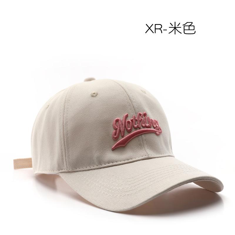 

Hat Spring and Autumn Letter Embroidery Cap Outdoor Travel Sunscreen Shade Baseball Cap бежевий