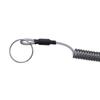Climbing Boating Outdoor Steel Wire Camping Elastic Spring Rope Carabiner Lanyard Fishing String