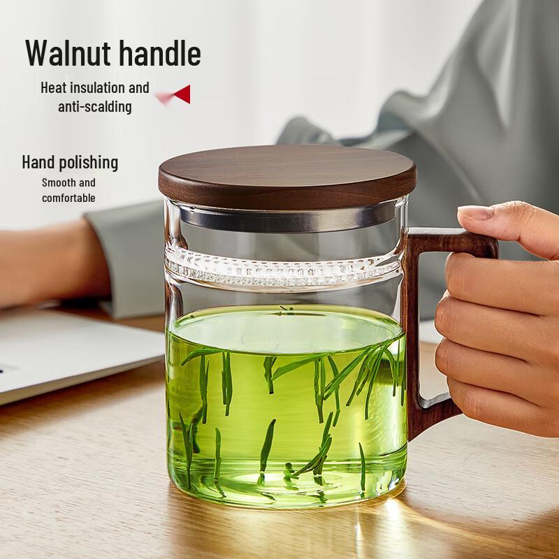 Mingguang High Borosilicate Glass Tea Infuser Cup