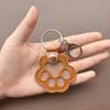 Pet Hair Keepsake Keychain: Creative Dog Paw Photo & Hair Storage Souvenir
