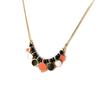 Les Trésors De Lily [N8815] - Designer Necklace 'Scarlett' Orange Black