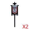Medieval Accessories Building Blocks Soldiers Weapons Military Flags Mount War Horses Orc Mount Flags Wolf Bricks Kids Toys Gift