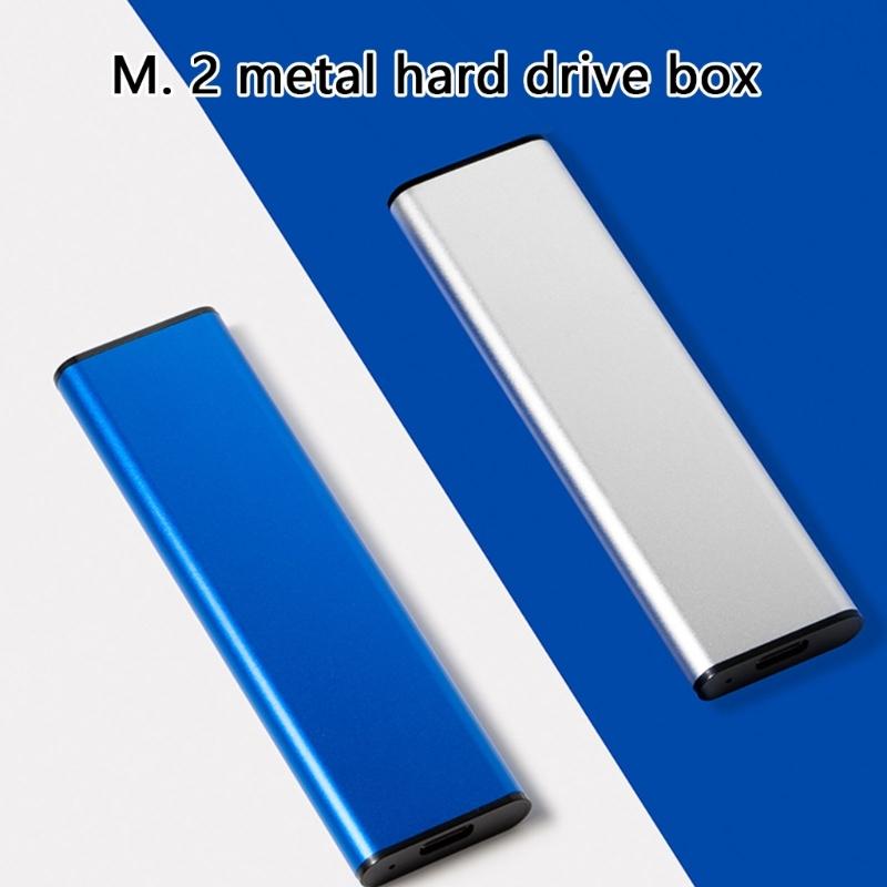 M.2 Solid Drive Case Box NVME/Other Protocols Optional Shock Resistant Aluminum Enclosure for Secure Data Backups