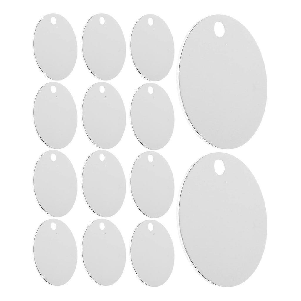 25Pcs DIY Engraving Aluminum Dog Tags Round Blank
