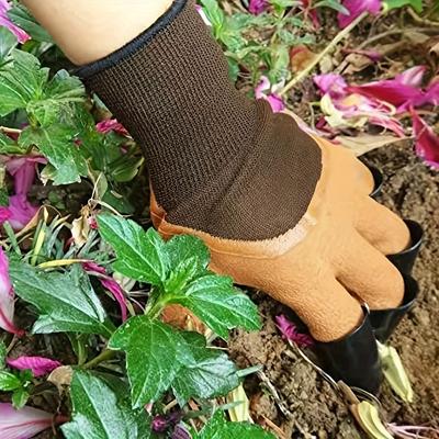 1pair-Garden Gloves With Claws - Dig, Plant, Weed,Seed Effortlesly Protect Your Fingers & Nails