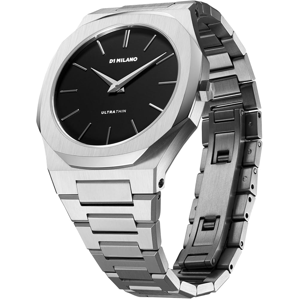 D1 Milano Men's Ultra Thin Silver Watch 40mm Stainless Steel