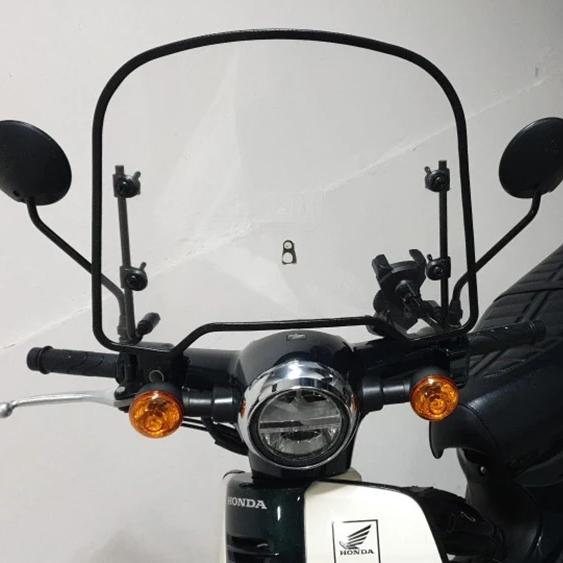 Motorbike Side Mirrors E-bike Scooter Rearview Mirror 8/10mm Universal Motorcycle Round Side Back View Mirrors