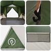 Tunnel Tent with Roof Green 10 Person Capacity Polyester and Steel
