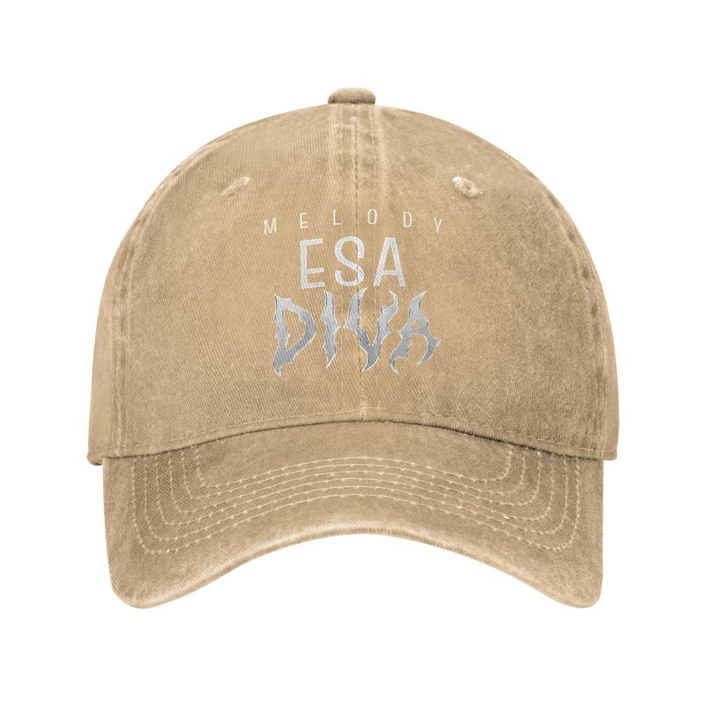 Spain Melody Esa Diva Baseball Cap Retro Distressed Denim Washed 2025 European Song Contest Sun Cap Outdoor Travel Gift Hats
