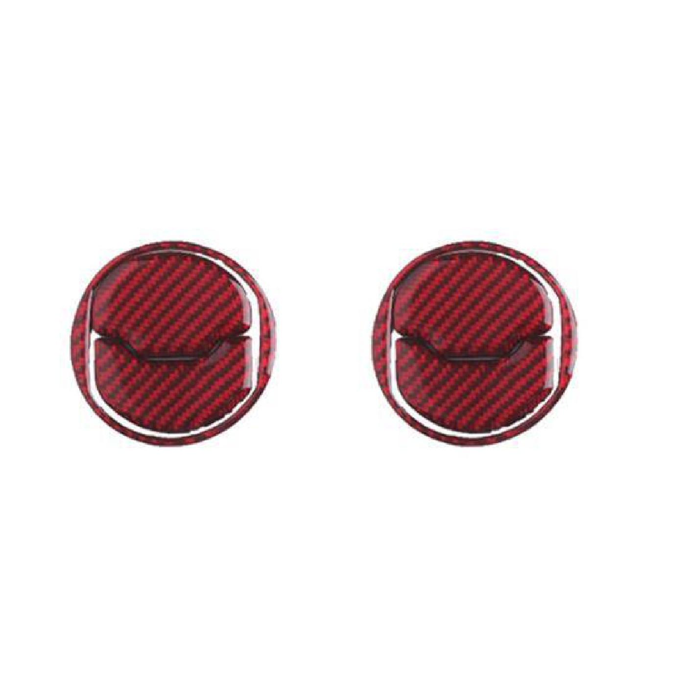 

Для Ford Mustang углеродное волокно салон автомобиля Центральная розетка кондиционера декоративная наклейка 2015-2022 4