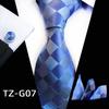 Plaid Formal Wear Men'S Tie Pocket Towel Cuff Three-Piece Set