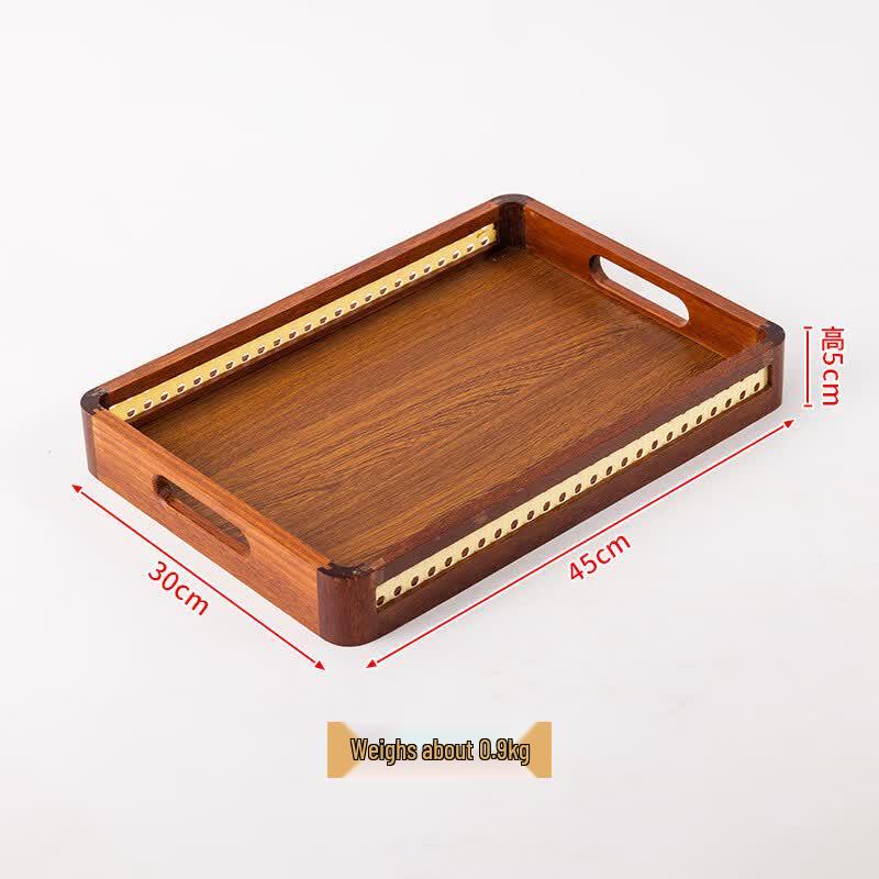 Chaxun Large Wooden Rectangular Tea Tray