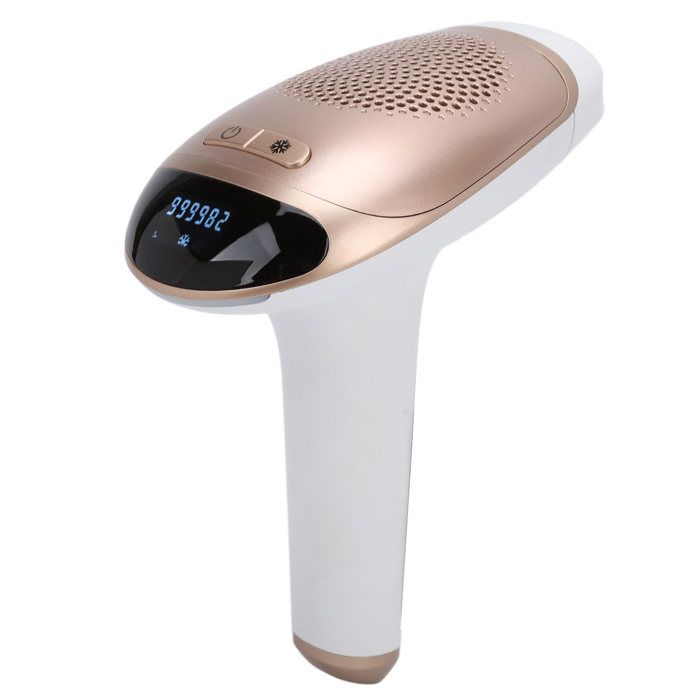Laser hair removal device with ice mode and smart sensor