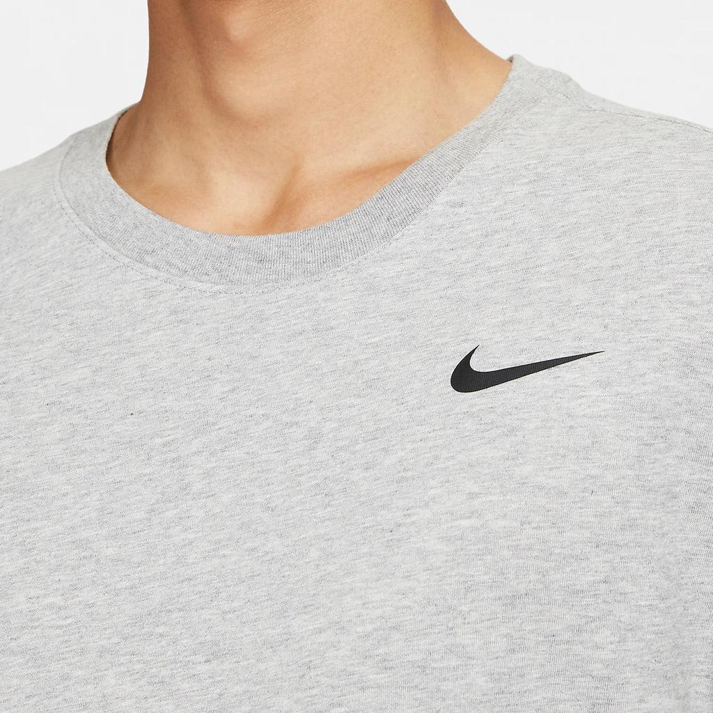 Nike T Shirts Men's Toned Dark Gray Crew Neck Moderate Straight Fit (Unisex) T-Shirts BV7970 063