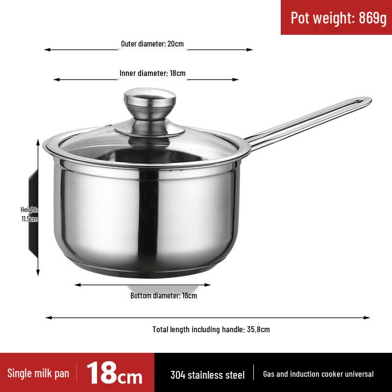 

Shangheng 304 Stainless Steel Milk & Baby Food Pot 18cm