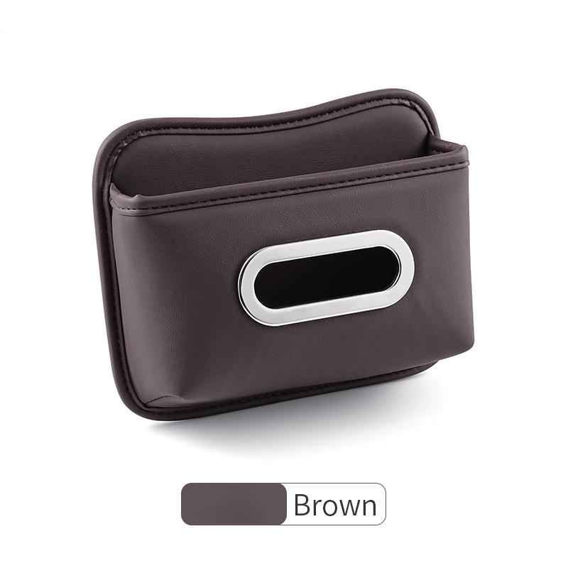 Car Tissue Holder Leather Paper Towel Dispenser Napkin Storage Box For Seat Back Door Driver Side Pocket Interior Accessories