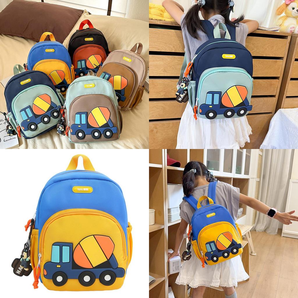 Kids Nylon Car Backpack With Lightweight Design For Kindergarten And Preschool