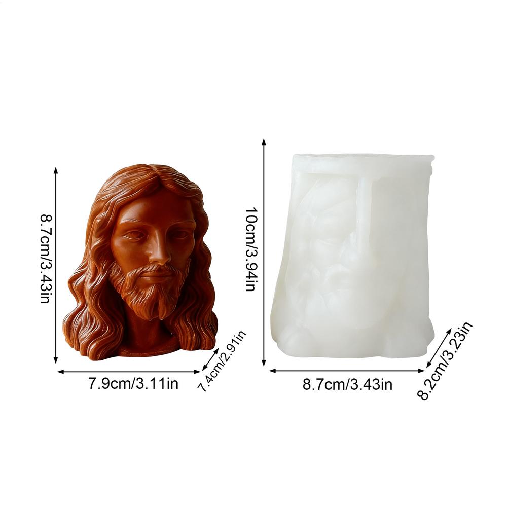 Candle Molds 3D Silicone Easy Release Heat-Resistant Candle Making Molds For Women Adults Craft Lovers Resin Plaster Soap Clay