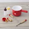 KAI Takoyaki Tool 5-Piece Set: Includes 2 Picks, Kitchen Paper, Oil Brush, Batter Dispenser, Bowl, and Dispenser.