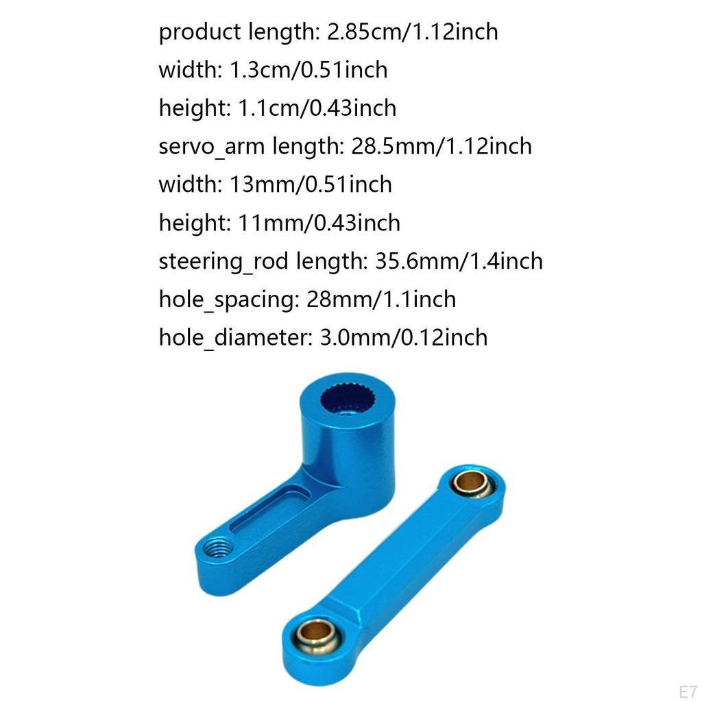 1/7 RC Car Steering Rod Servo Arm Accessories Spare Parts Portable Direct Replaces Durability