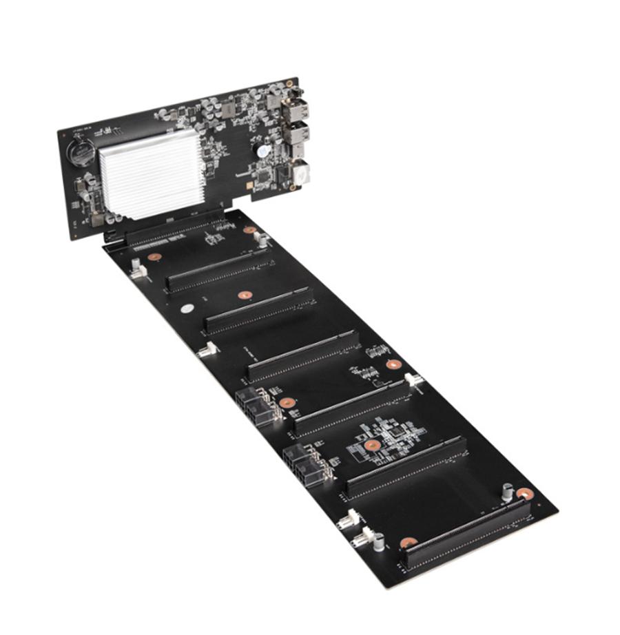 Mining Motherboard ETH-HSW2 6 GPU(70mm Spacing)Bitcoin Crypto Etherum Support DDR3 PCIEX16 Graphics Video Card For Miner Rig