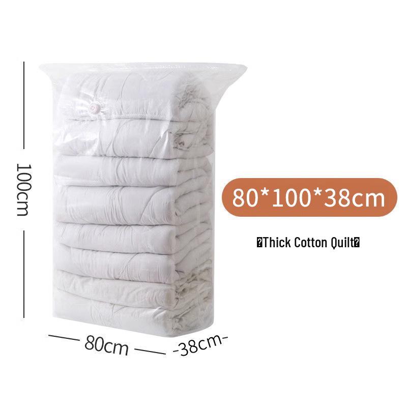 Thickened 3D Vacuum Compression Bags for Clothes and Quilts - No Pump Needed