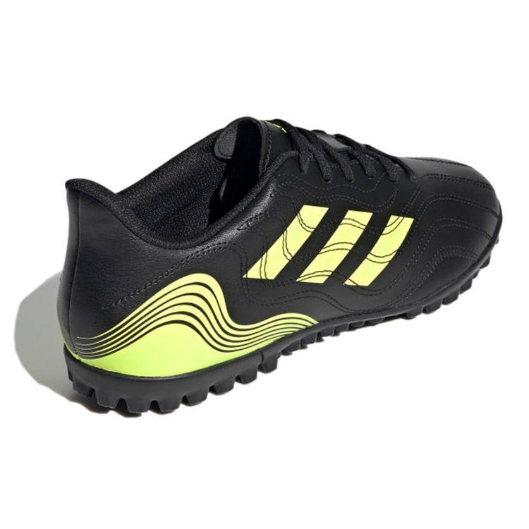 Adidas Copa Sense.4 Turf Round Toe Comfortable Trendy TF (Rubber Studs) Durable Soccer Shoes Men Soccer Shoes Black Yellow FW6547