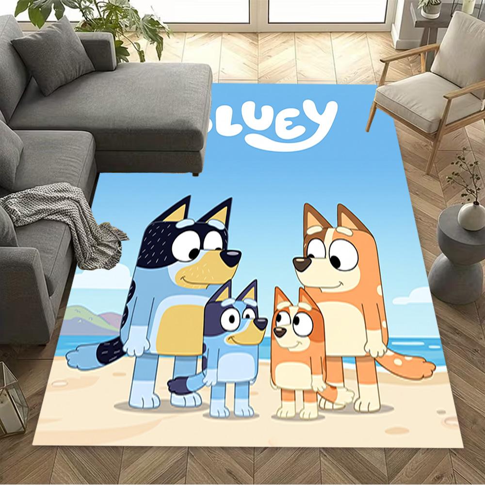 Bluey Bingo Adventure Carpet Suitable for Balcony Entryway Hallway Dining Room Antislip Carpet Decorate Offices Perfect Gift for Friends & Family