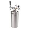 Butoi de bere Growler 3.6L din oțel inoxidabil Keg 60PSI Gauge Keg Robinet Sistem de dozare acasă cu operare ușoară