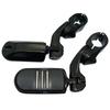 FOVPLUE Highway Motorcycle Adjustable Angle Highway Footpegs for Road Road Street Electra and 1 Highway Black 1.25" Pegs, Harley-Davidson Touring,