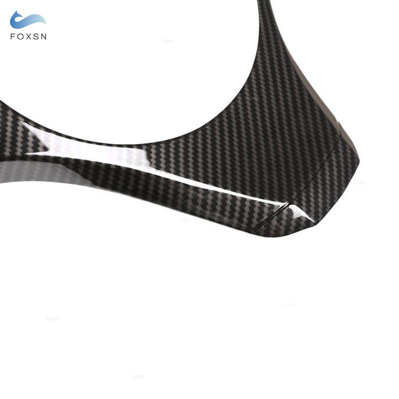 ABS Carbon Fiber Texture Car-styling Interior Steering Wheel Trim Cover For BMW X3 E83 2006 2007 2008 2009