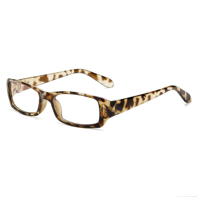 Anti Blue Rays Goggles Glasses Men Women Radiation Resistant Glasses Frame Computer Transparent Blue Film Eyeglasses(Leopard)
