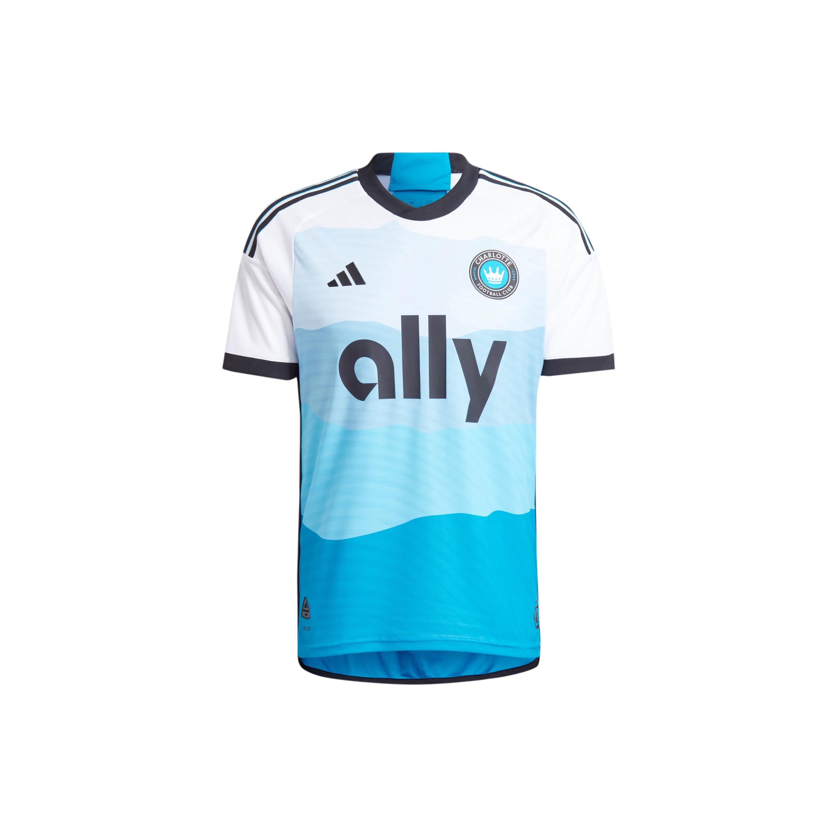 

Adidas Домашняя аутентичная футболка Charlotte FC 24/25 Насыщенный синий/Белый Мужская уличная одежда HZ6175 XXL