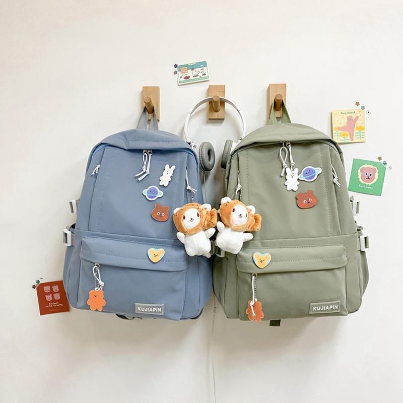 Rucksack Leichtgewicht Mädchen Große Kapazität Süßer Lässiger Rucksack Grundschule Reise Schule Sekundarstufe Koreanischer Rucksack