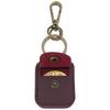 Leather Ring Holder With Keyring Attachment Compact Leather Ring Bag with Keyring for Necklace and Ring Storage