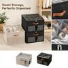 Shoe Box with 12/16/20 Grids, Large Capacity Slipper and Shoe Storage Container for Closet, Home