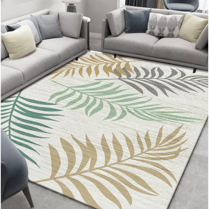 Tapetes Nórdicos para Sala de Estar Moderno Simples Tapete para Sofá Mesa de Centro Tapete de Quarto Luxo Leve Doméstico Europeu Tapete de Grande Área