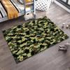 Camouflage-Muster Teppich mit Armeestil Grün1Braun1und Beige Design Geeignet für die Verwendung als Anti-Rutsch-Matte für1Zimmer und Schlafzimmer Sofas