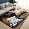 3D Retro Fender Logo Guitar Instruments Music Carpet Rug for Living Room Bedroom Home Sofa Decoration,kids Non-slip Floor Mat