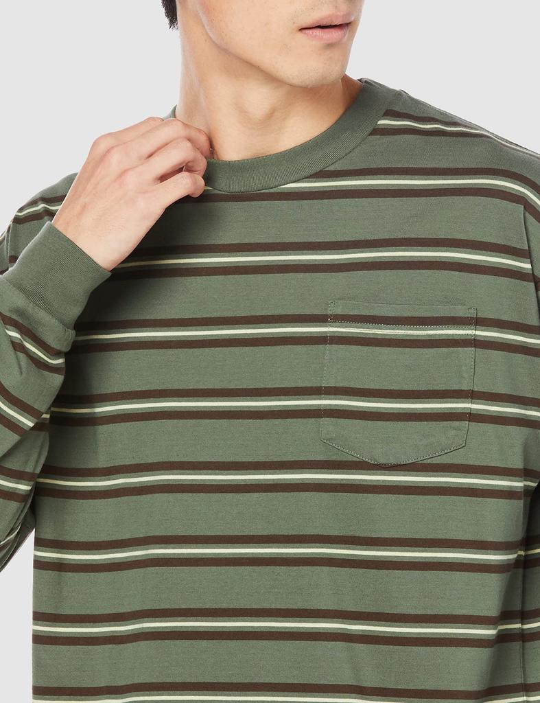 Alpha Industries TC1548 Men's A.GREEN Long Sleeve T-Shirt with Pocket, Size L