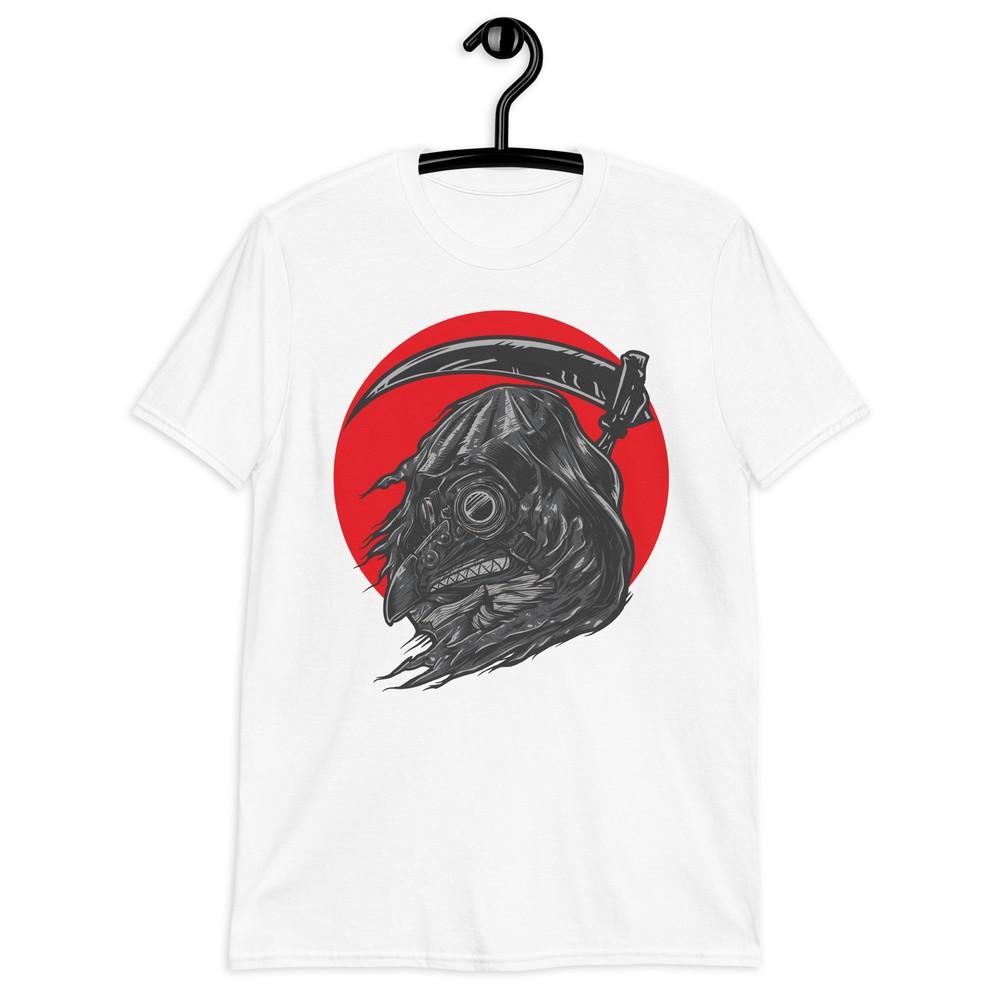 

Reaper Bird Gas Mask Graphic Short-Sleeve Unisex T-Shirt Unique Urban Streetwear M
