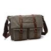 Men Business Messenger Bags For Men Shoulder Bag Vintage Canvas Crossbody Pack Retro Casual Office Travel Bag