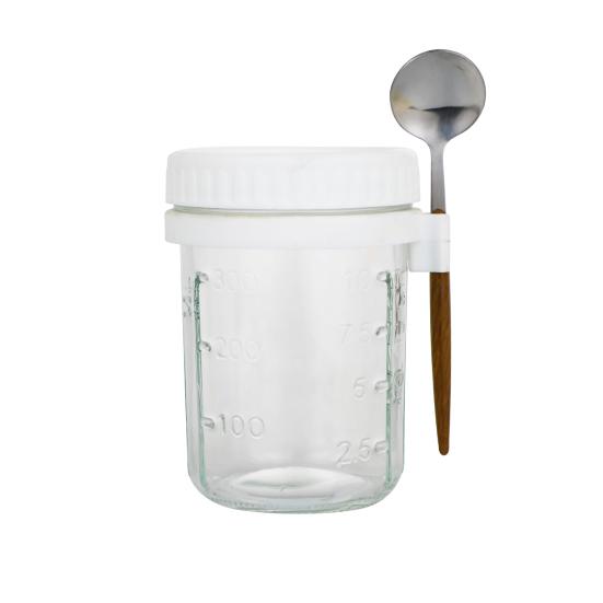 6Pcs Overnight Oat Containers with Lids Food Grade BPA Free Heat-Resistant Glass Mason Jars Airtight Leak-Proof Overnight Oats Jars