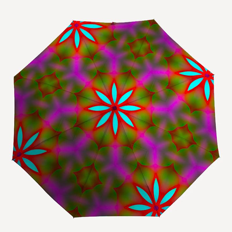 

1pc Floral PatternAutomatic Folding Umbrella, Portable & Foldable Design with 8 Ribs, Casual Outdoor Accessory yy250804250