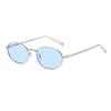 Oval Shape Sunglasses for Women Korean Fashion UV Protection Designer Sunglass Woman Beach Playing Men's Glasses