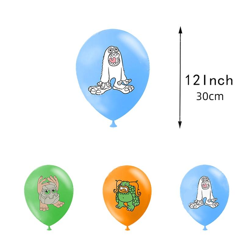 My Monster Singing Theme Birthday Banner Balloon Party Supplies Set Decorations